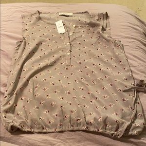 Loft Gray Blouse